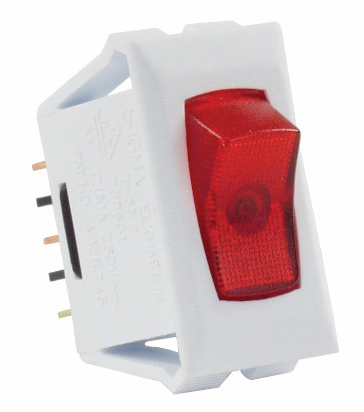 Illuminated 12V On/Off Switch, Red/White.. – Cody-Talbert